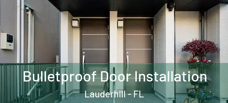  Bulletproof Door Installation Lauderhill - FL